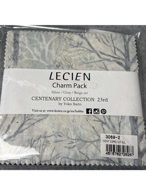 Lecien Charm Cotton Fabric Pack Centenary Collection 23rd Yoko Saito 5" x 5" 38